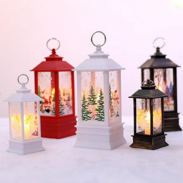 LED Lantern Lamp Christmas Decorations Vintage Home Candle Light